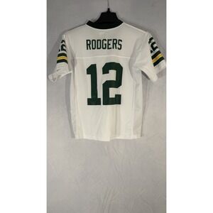 Aaron Rodgers #12 Green Bay Packers White NFL Jersey kids Youth Medium (10/12)